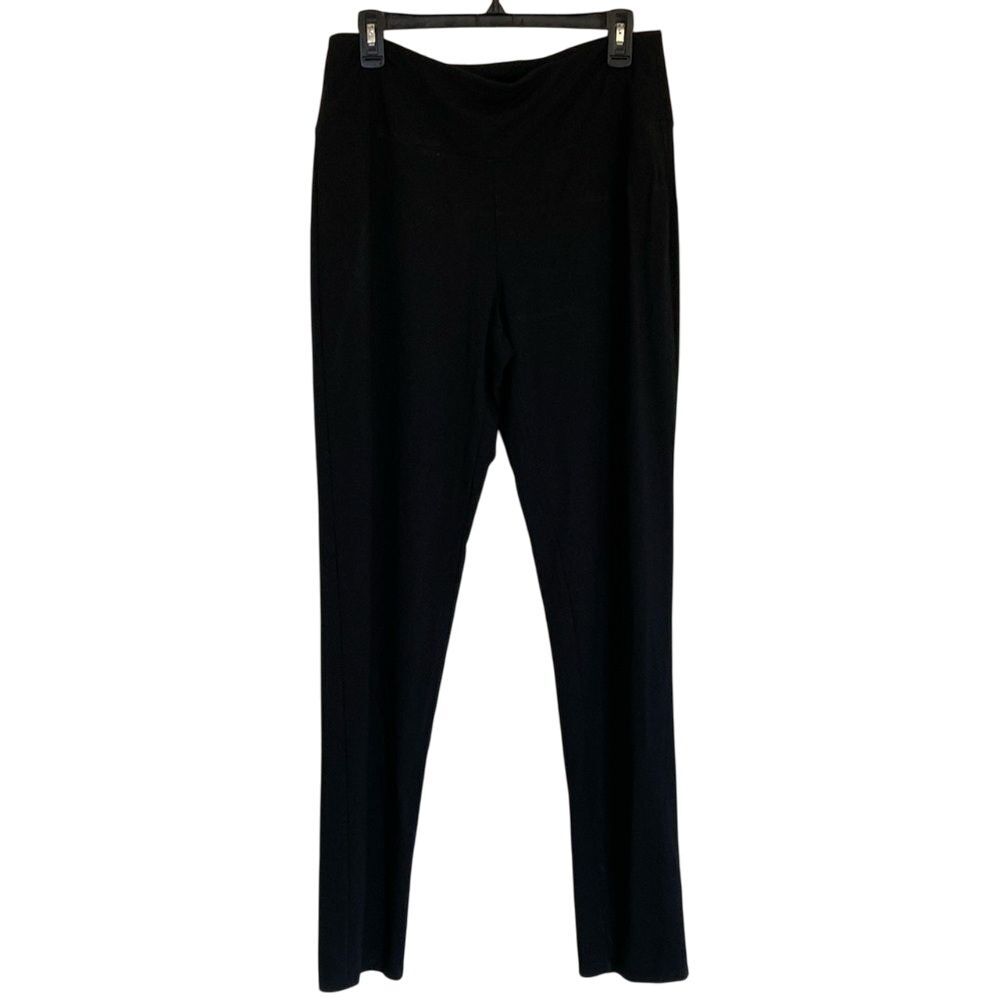 J. Jill Wearever Womens Smooth Fit Slim Leg Pant Black Size MT‎ Pull On Knit